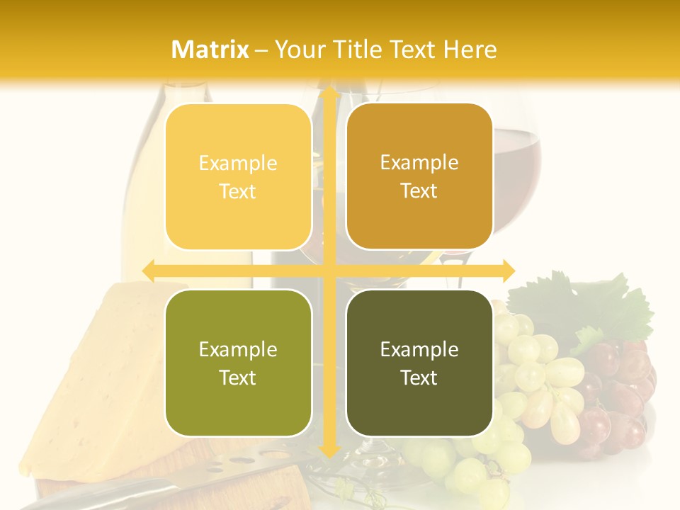 Snack Vineyard White PowerPoint Template