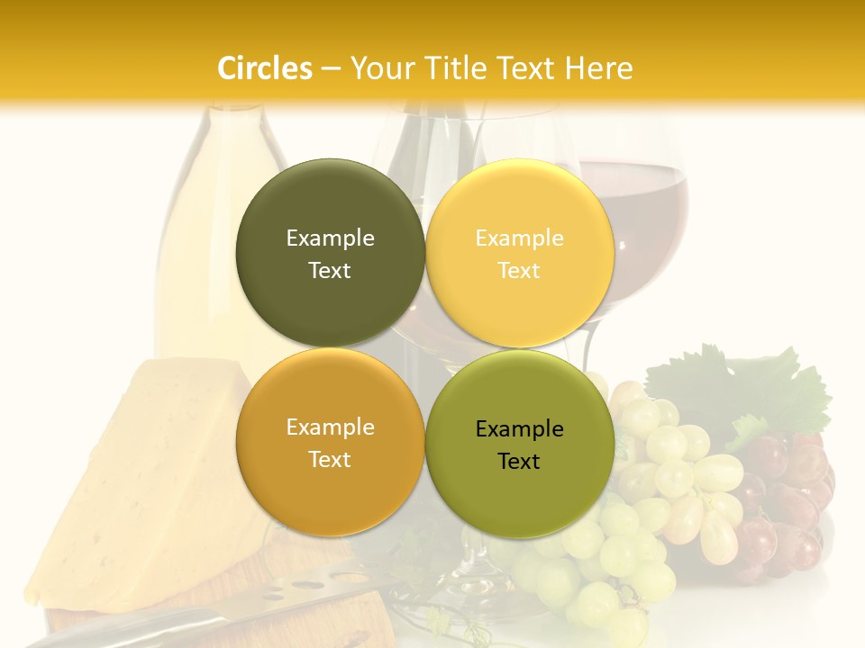 Snack Vineyard White PowerPoint Template