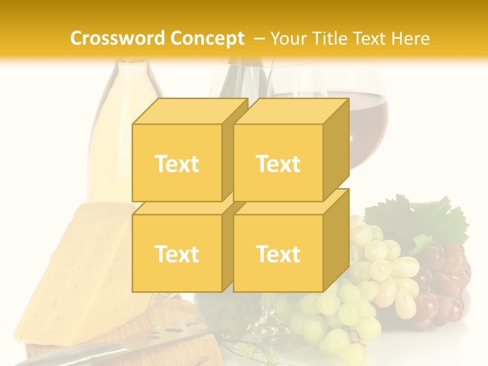 Snack Vineyard White PowerPoint Template