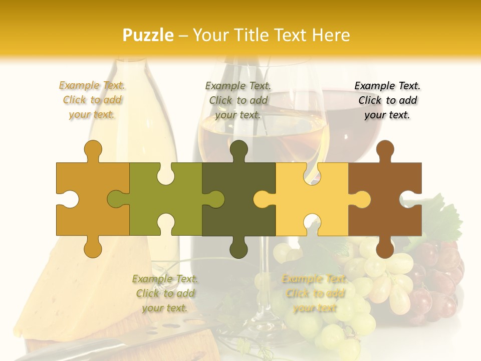 Snack Vineyard White PowerPoint Template