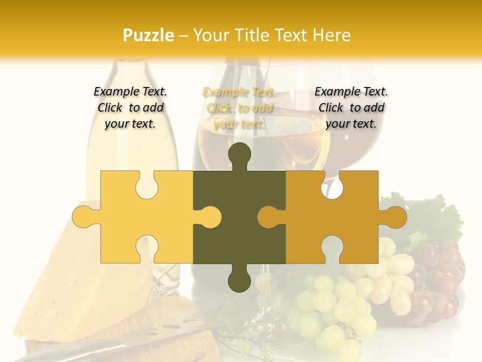 Snack Vineyard White PowerPoint Template