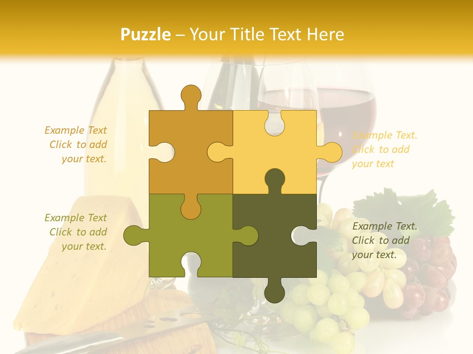 Snack Vineyard White PowerPoint Template