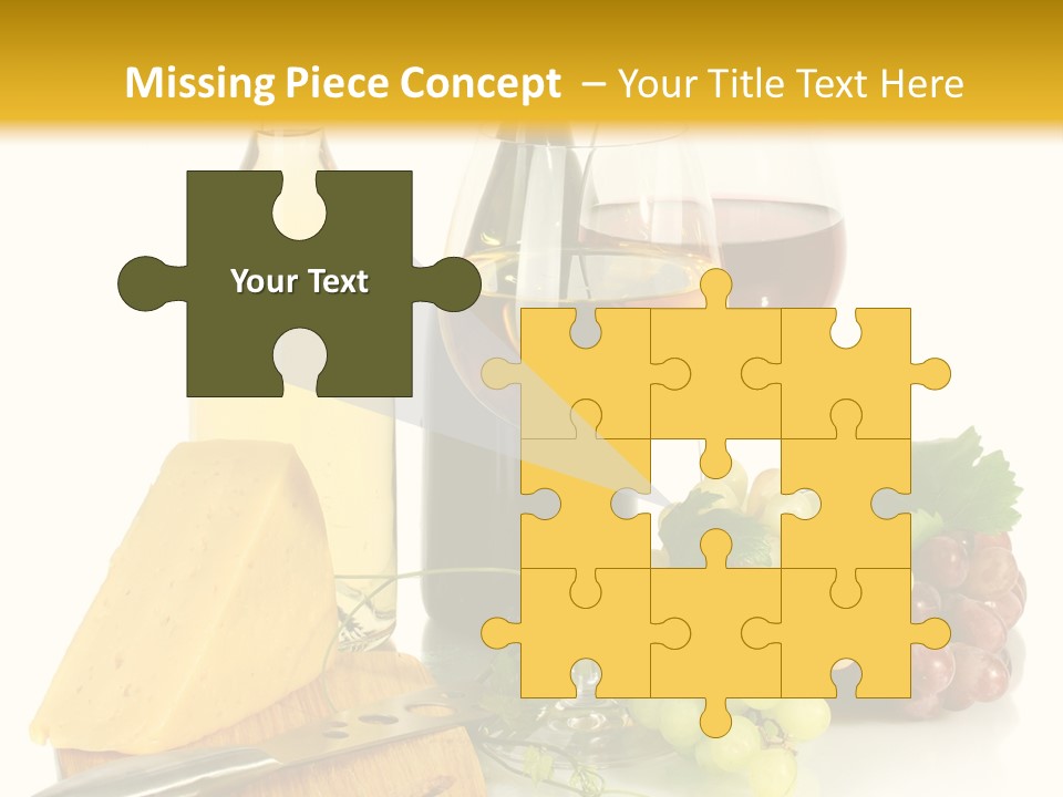 Snack Vineyard White PowerPoint Template