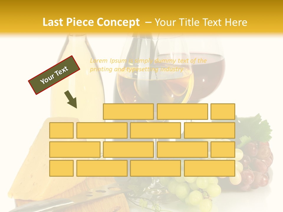 Snack Vineyard White PowerPoint Template