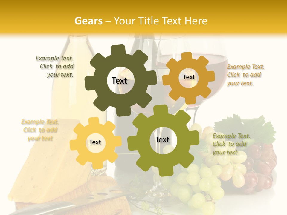 Snack Vineyard White PowerPoint Template