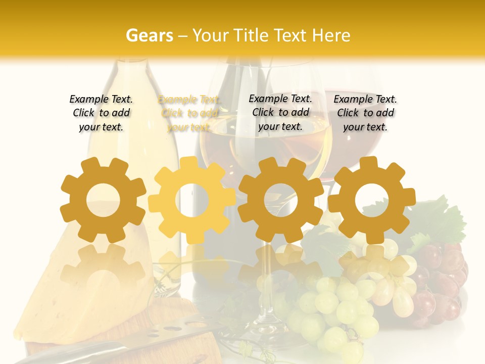 Snack Vineyard White PowerPoint Template