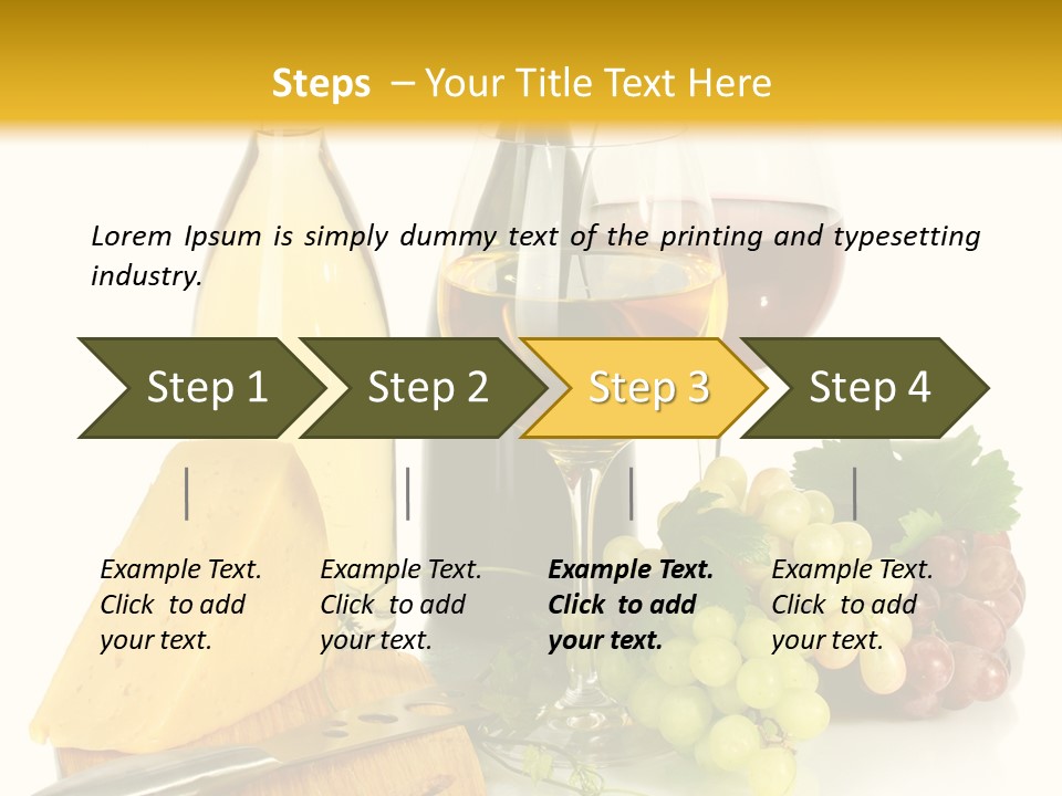 Snack Vineyard White PowerPoint Template