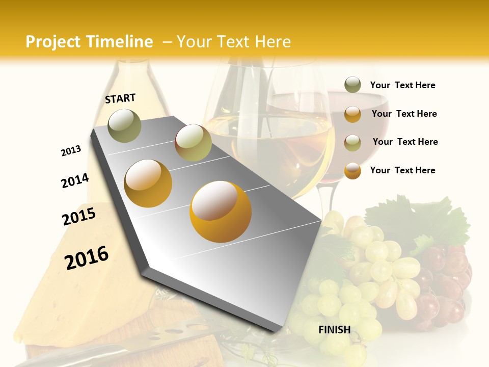 Snack Vineyard White PowerPoint Template
