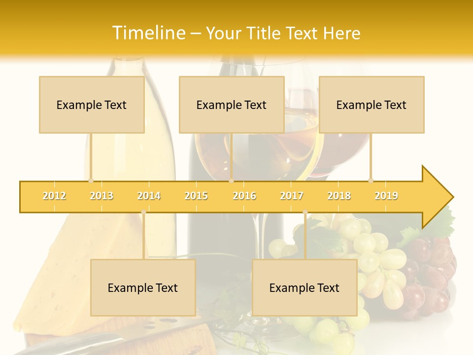 Snack Vineyard White PowerPoint Template