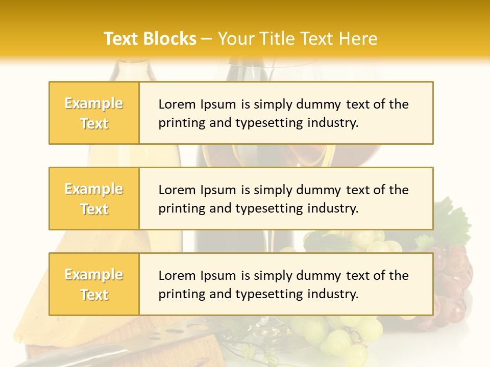 Snack Vineyard White PowerPoint Template