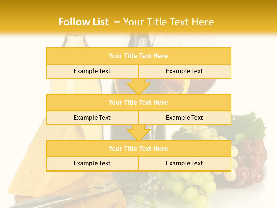 Snack Vineyard White PowerPoint Template