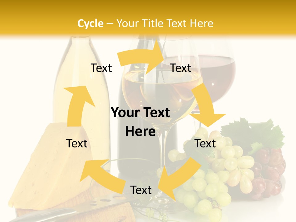 Snack Vineyard White PowerPoint Template