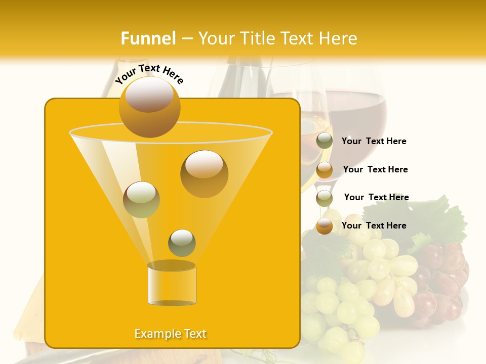 Snack Vineyard White PowerPoint Template