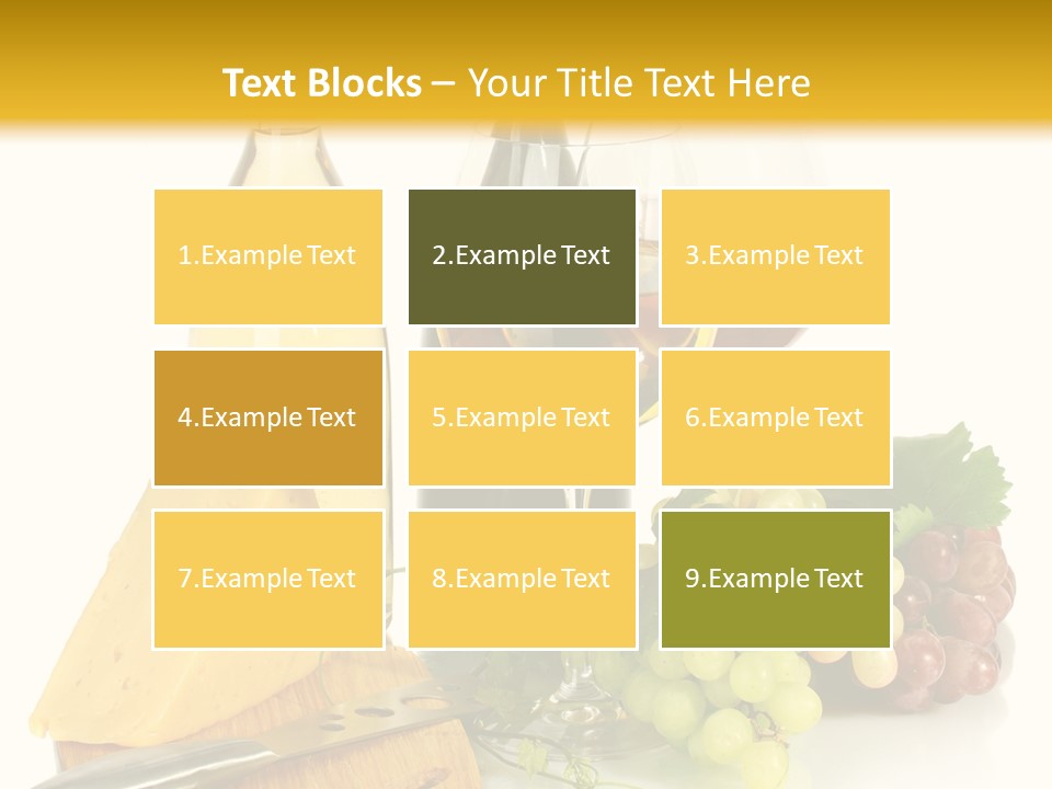 Snack Vineyard White PowerPoint Template