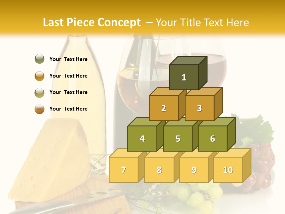 Snack Vineyard White PowerPoint Template