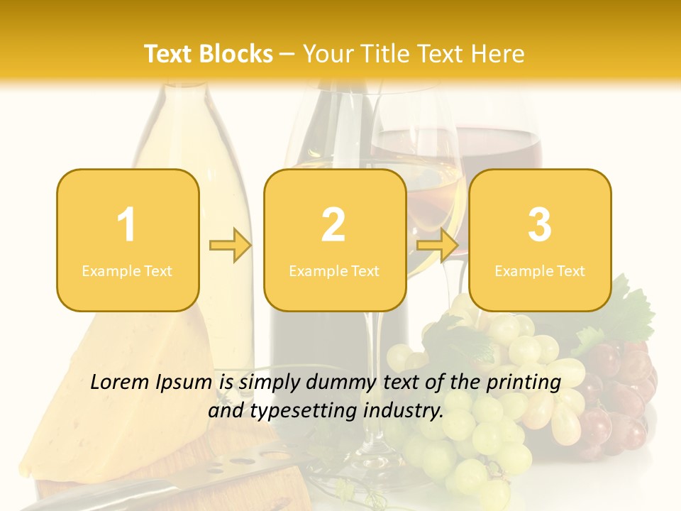 Snack Vineyard White PowerPoint Template