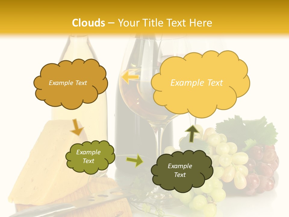 Snack Vineyard White PowerPoint Template