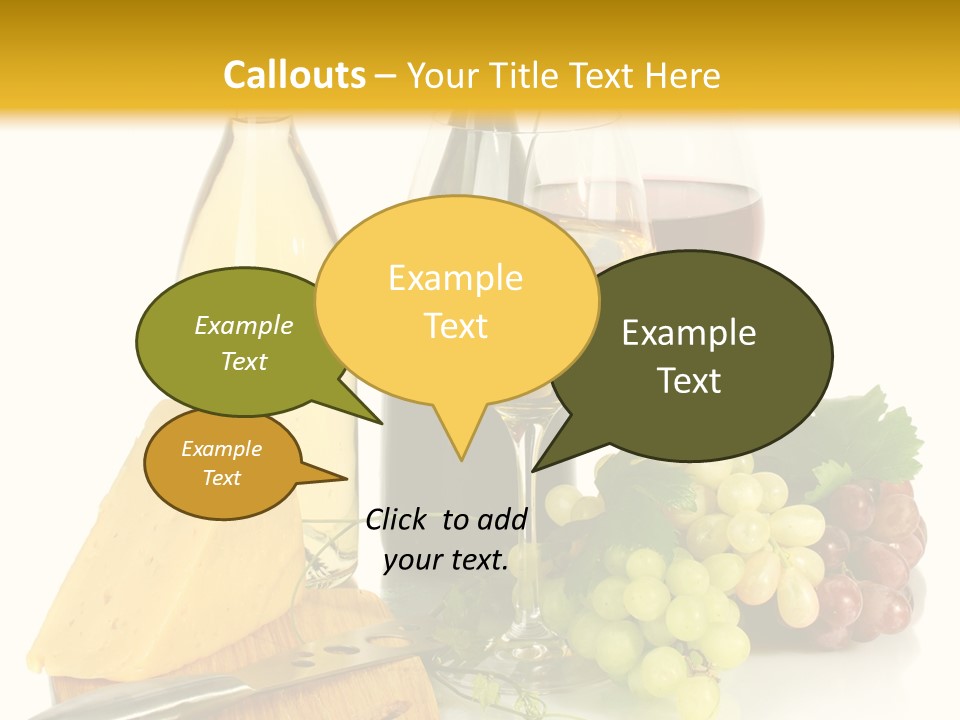 Snack Vineyard White PowerPoint Template