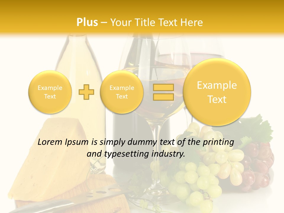 Snack Vineyard White PowerPoint Template