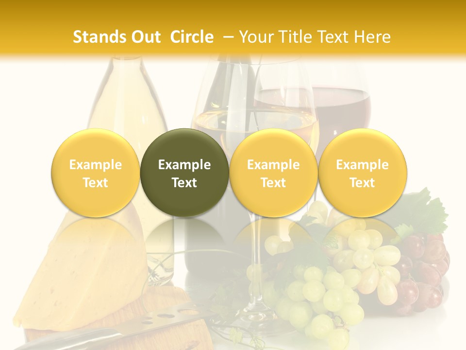 Snack Vineyard White PowerPoint Template