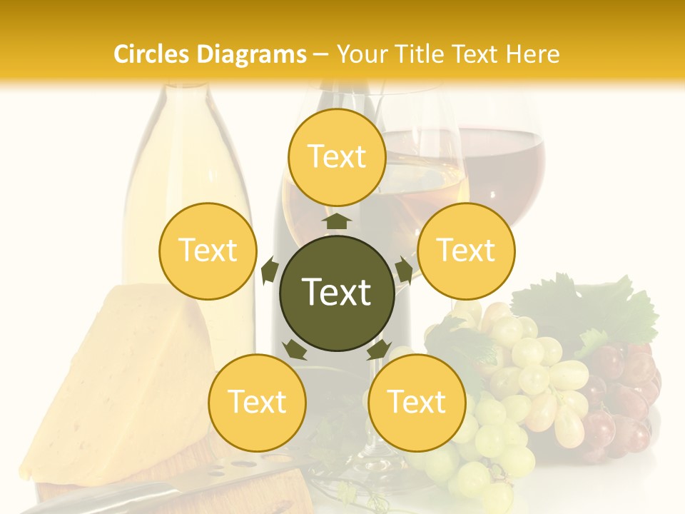 Snack Vineyard White PowerPoint Template