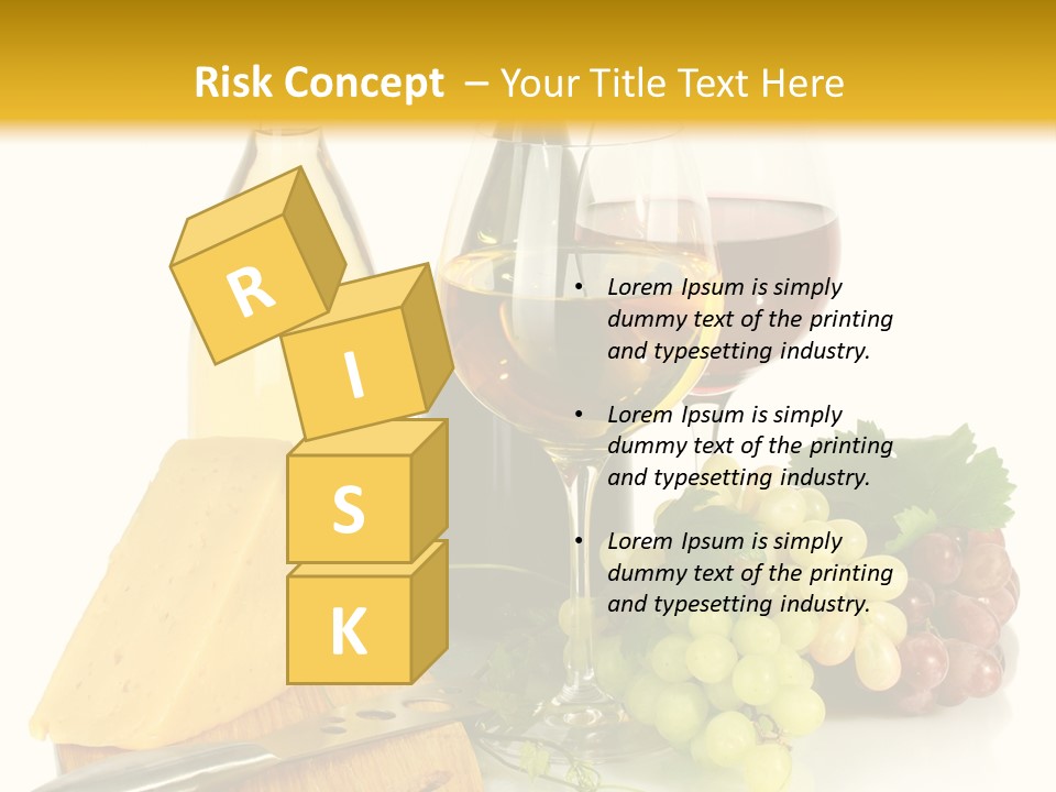 Snack Vineyard White PowerPoint Template