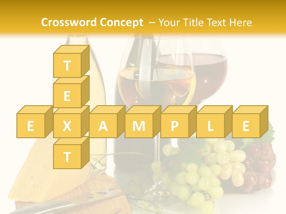 Snack Vineyard White PowerPoint Template