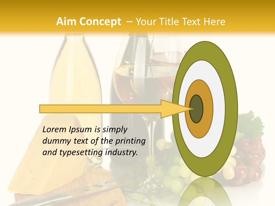 Snack Vineyard White PowerPoint Template