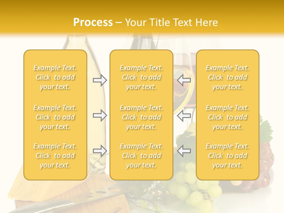 Snack Vineyard White PowerPoint Template