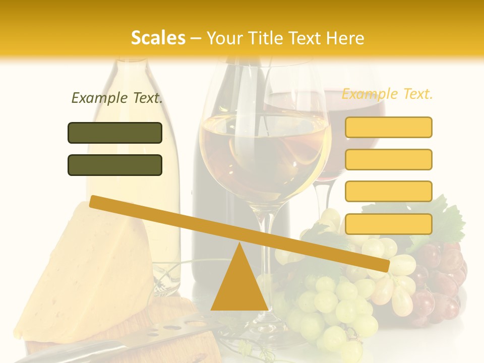 Snack Vineyard White PowerPoint Template