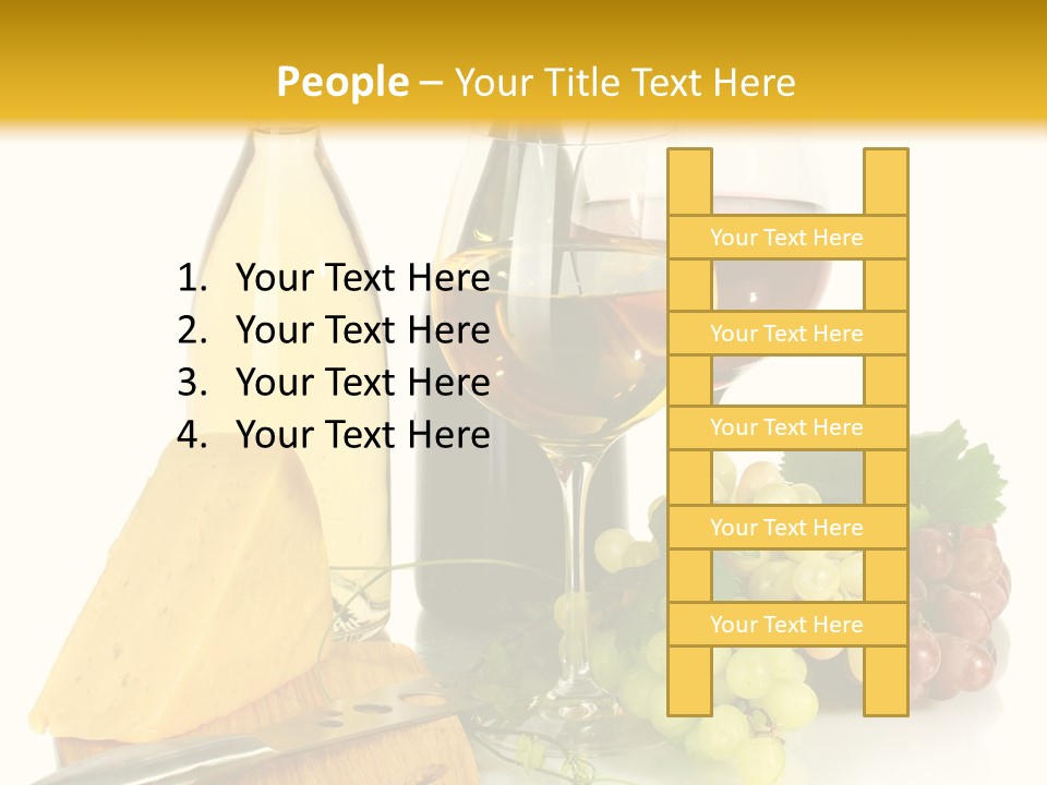 Snack Vineyard White PowerPoint Template