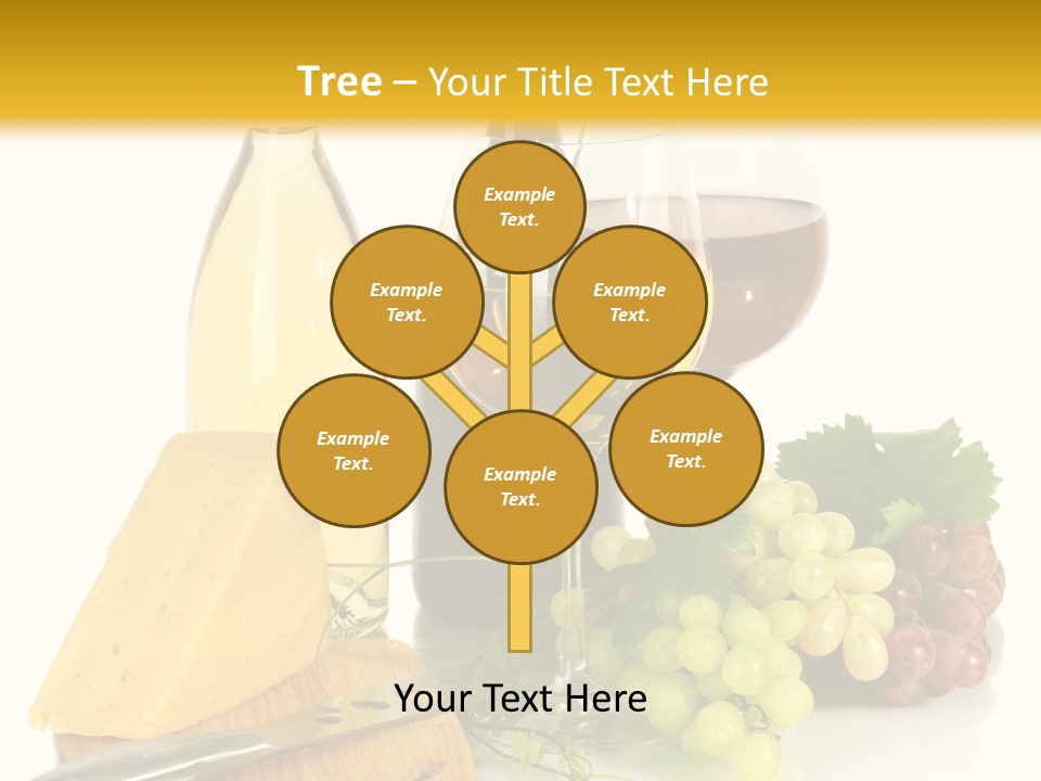 Snack Vineyard White PowerPoint Template
