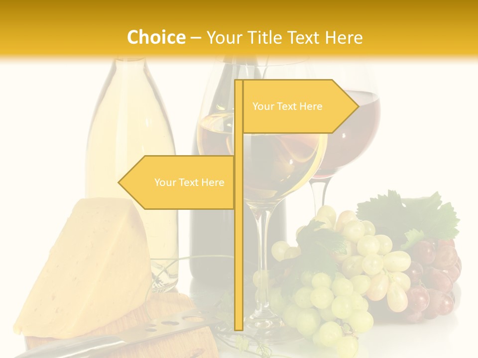 Snack Vineyard White PowerPoint Template