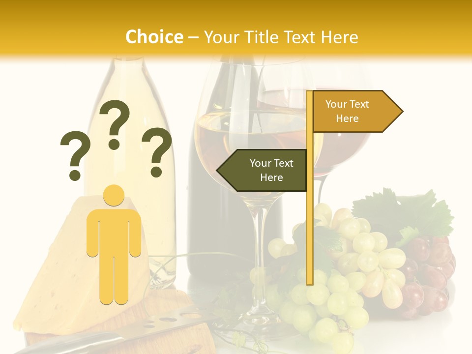 Snack Vineyard White PowerPoint Template