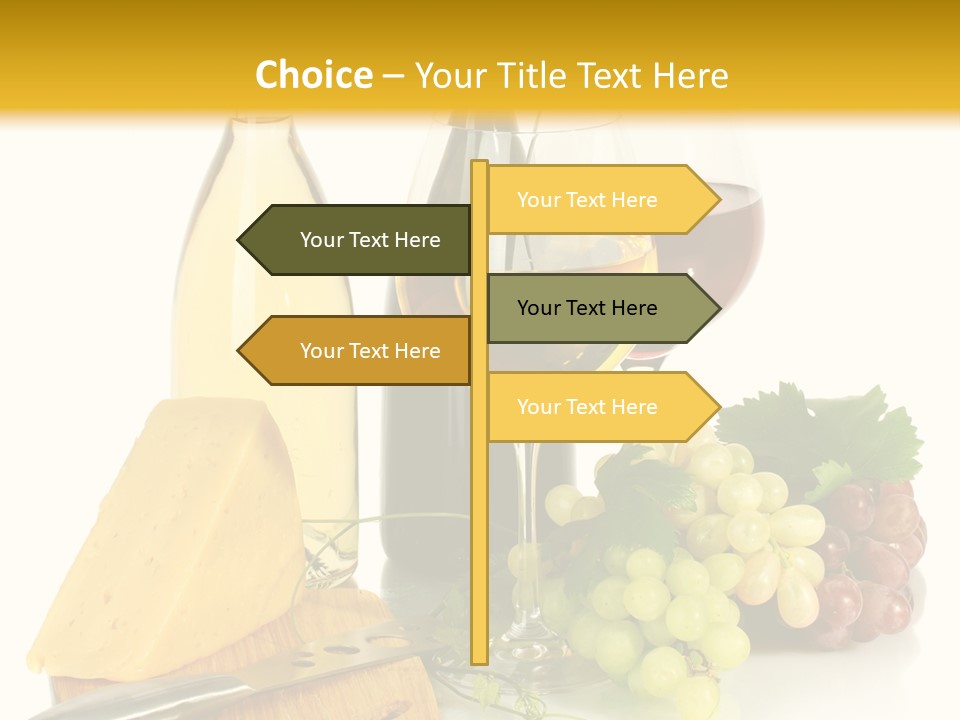 Snack Vineyard White PowerPoint Template