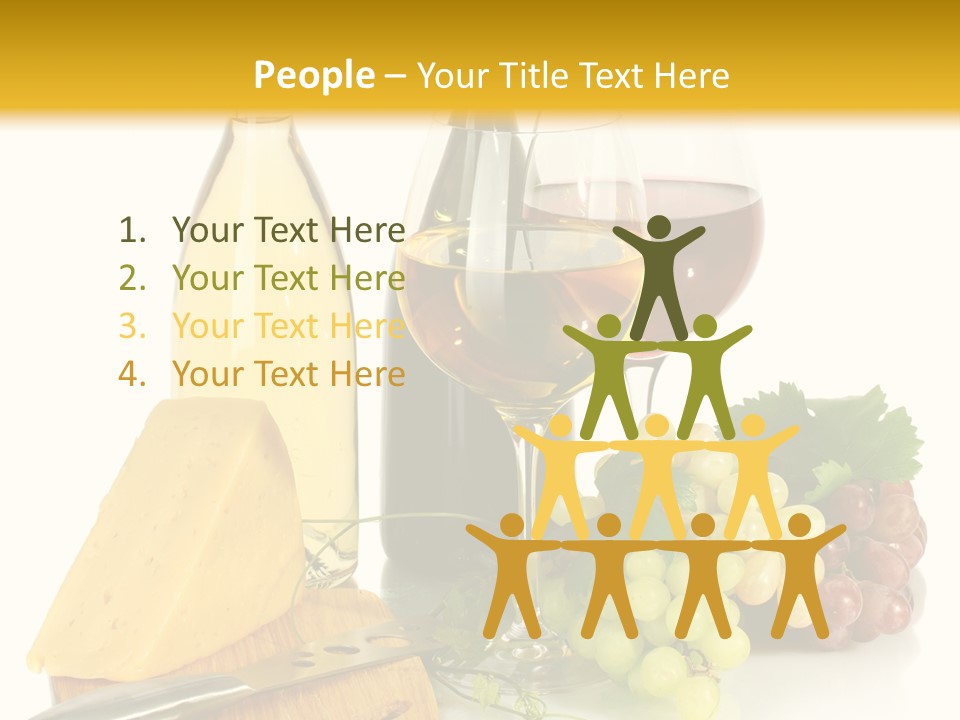 Snack Vineyard White PowerPoint Template