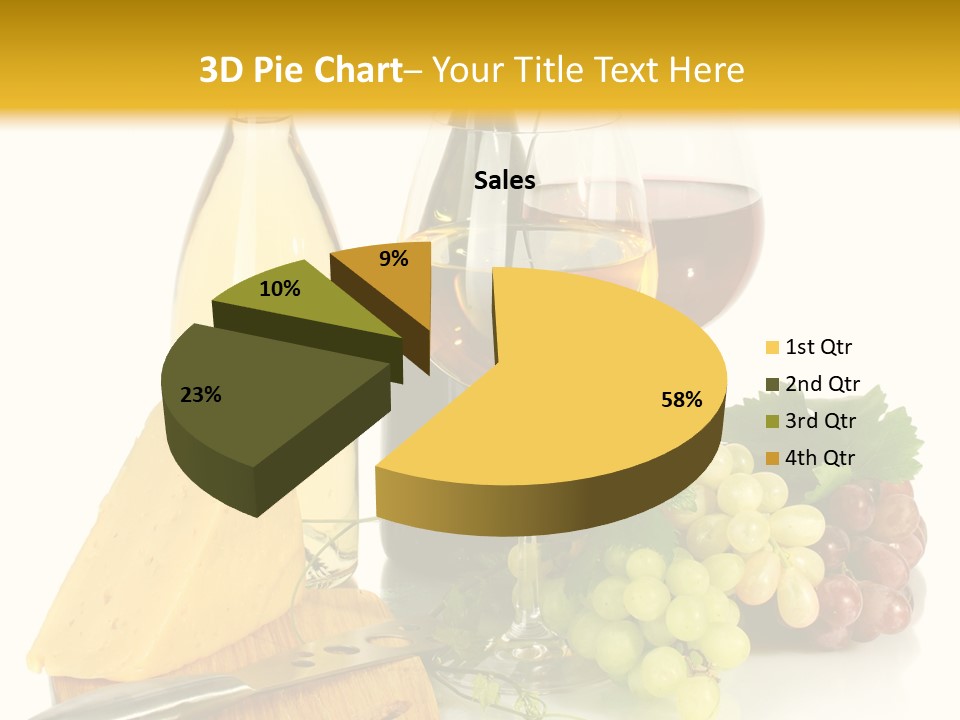 Snack Vineyard White PowerPoint Template