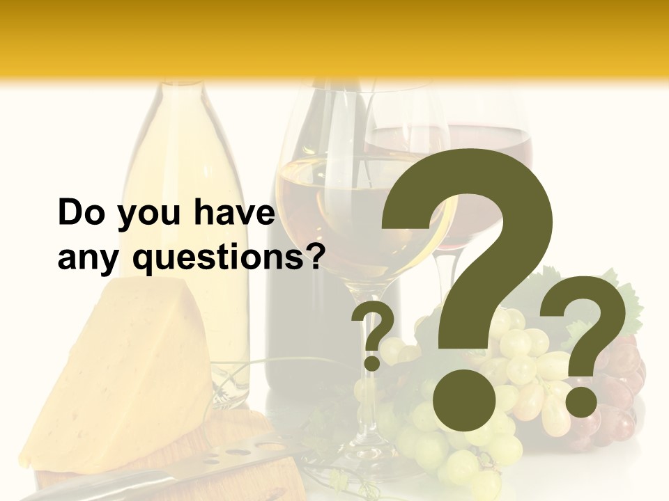 Snack Vineyard White PowerPoint Template