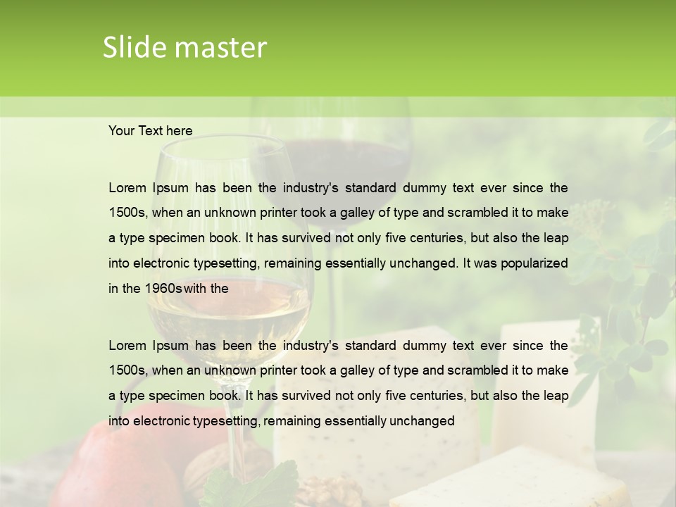 Hof Buffet Landwirtschaft PowerPoint Template