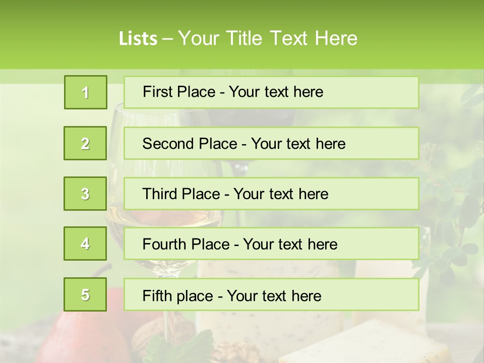 Hof Buffet Landwirtschaft PowerPoint Template