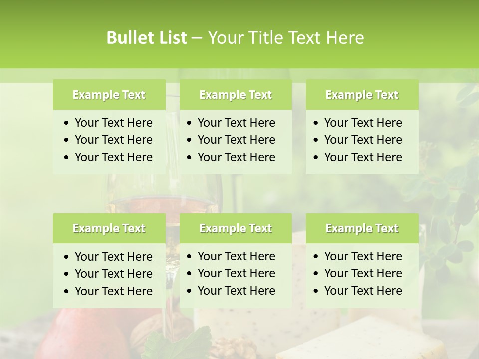 Hof Buffet Landwirtschaft PowerPoint Template