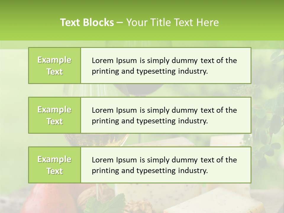 Hof Buffet Landwirtschaft PowerPoint Template