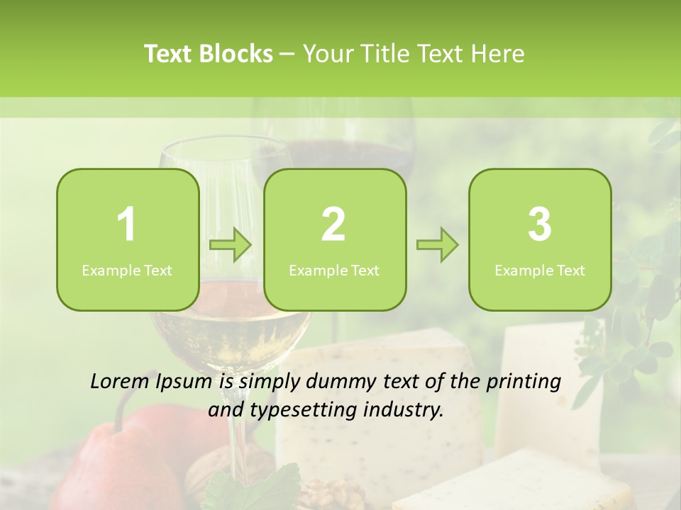Hof Buffet Landwirtschaft PowerPoint Template