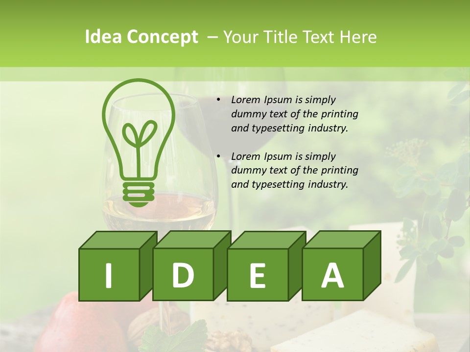 Hof Buffet Landwirtschaft PowerPoint Template