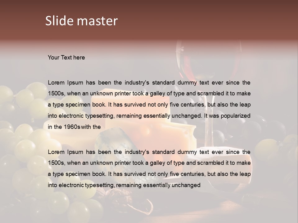 Appetizer Plate Meal PowerPoint Template
