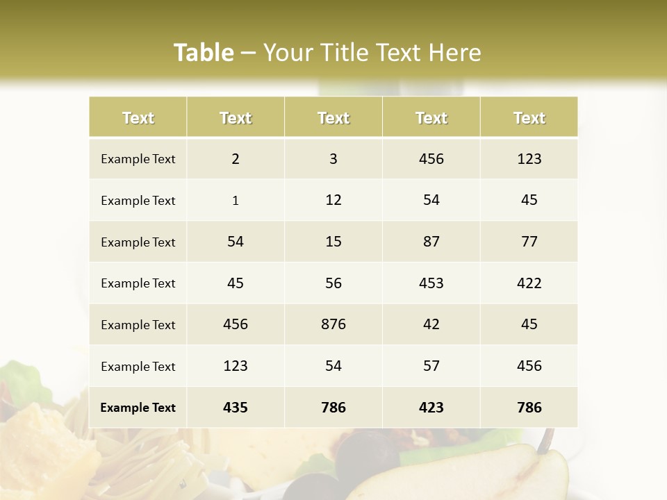 Cheese Picnic Italian PowerPoint Template