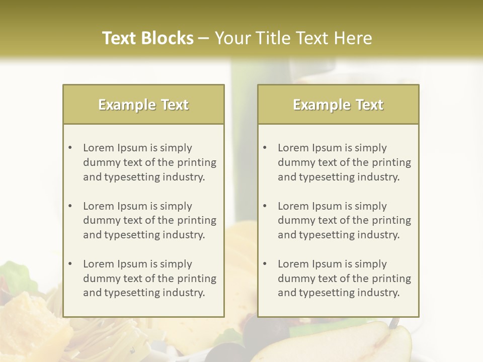Cheese Picnic Italian PowerPoint Template