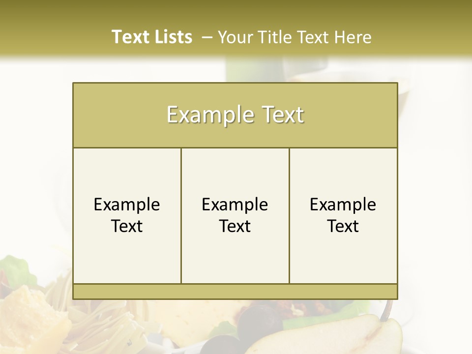 Cheese Picnic Italian PowerPoint Template