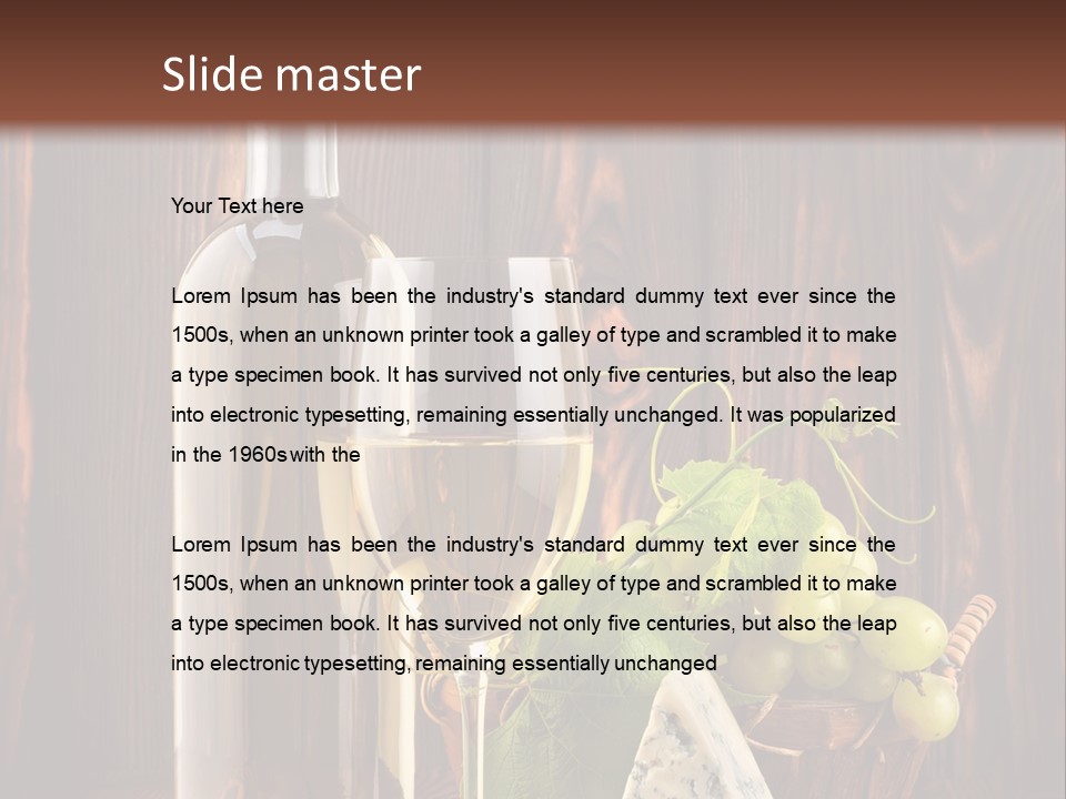 Celebration Blue Cheese Cross Section PowerPoint Template