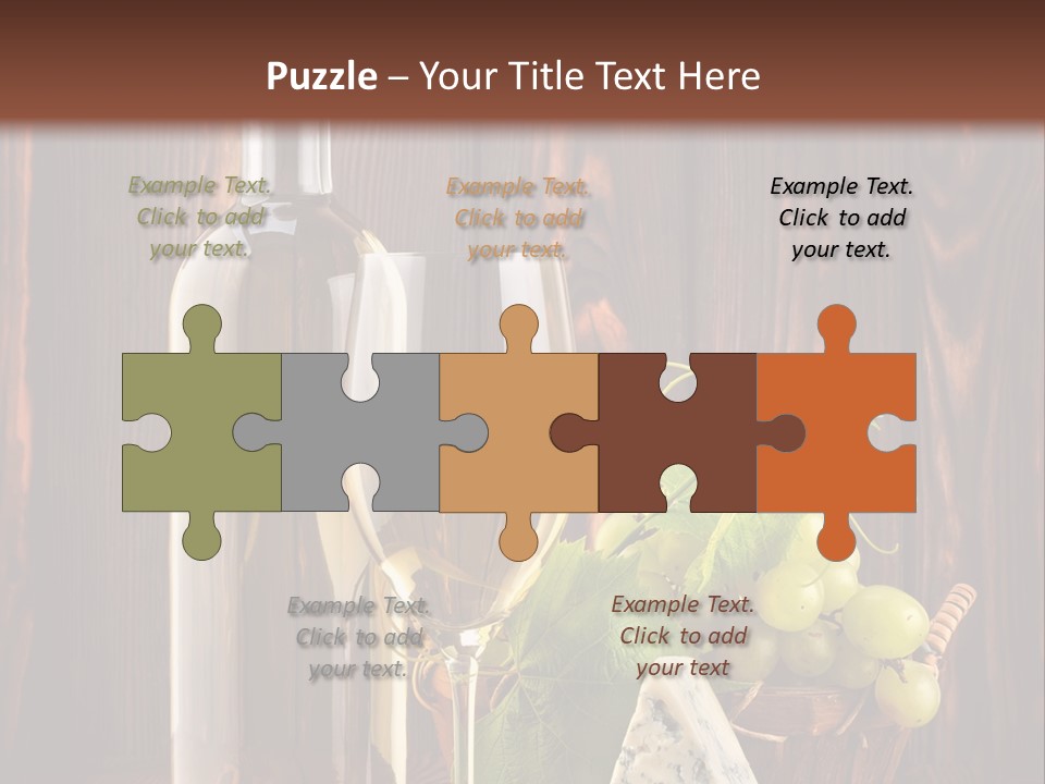 Celebration Blue Cheese Cross Section PowerPoint Template